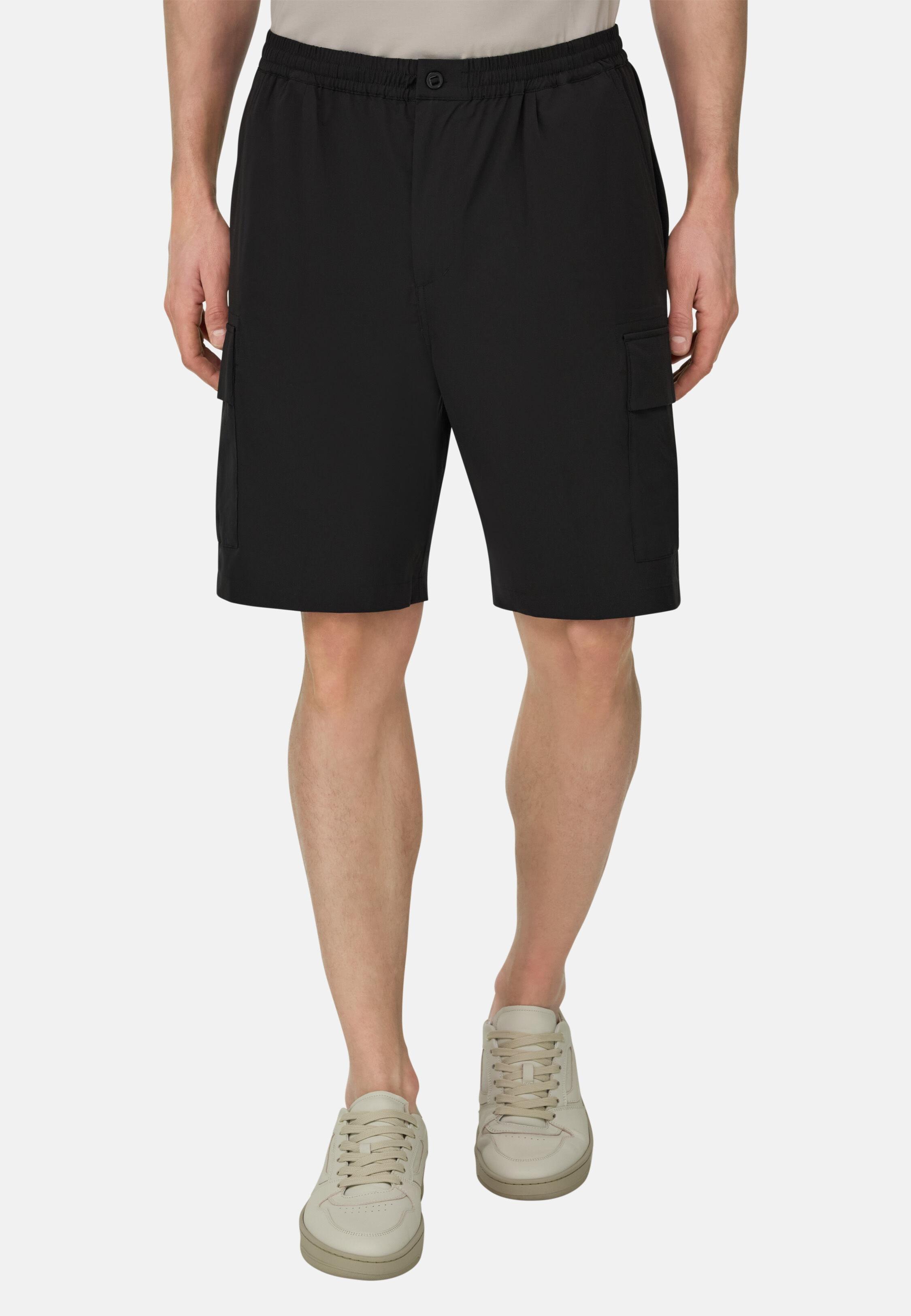Nylon Bermuda Shorts Black, 3901_BLAC, medium