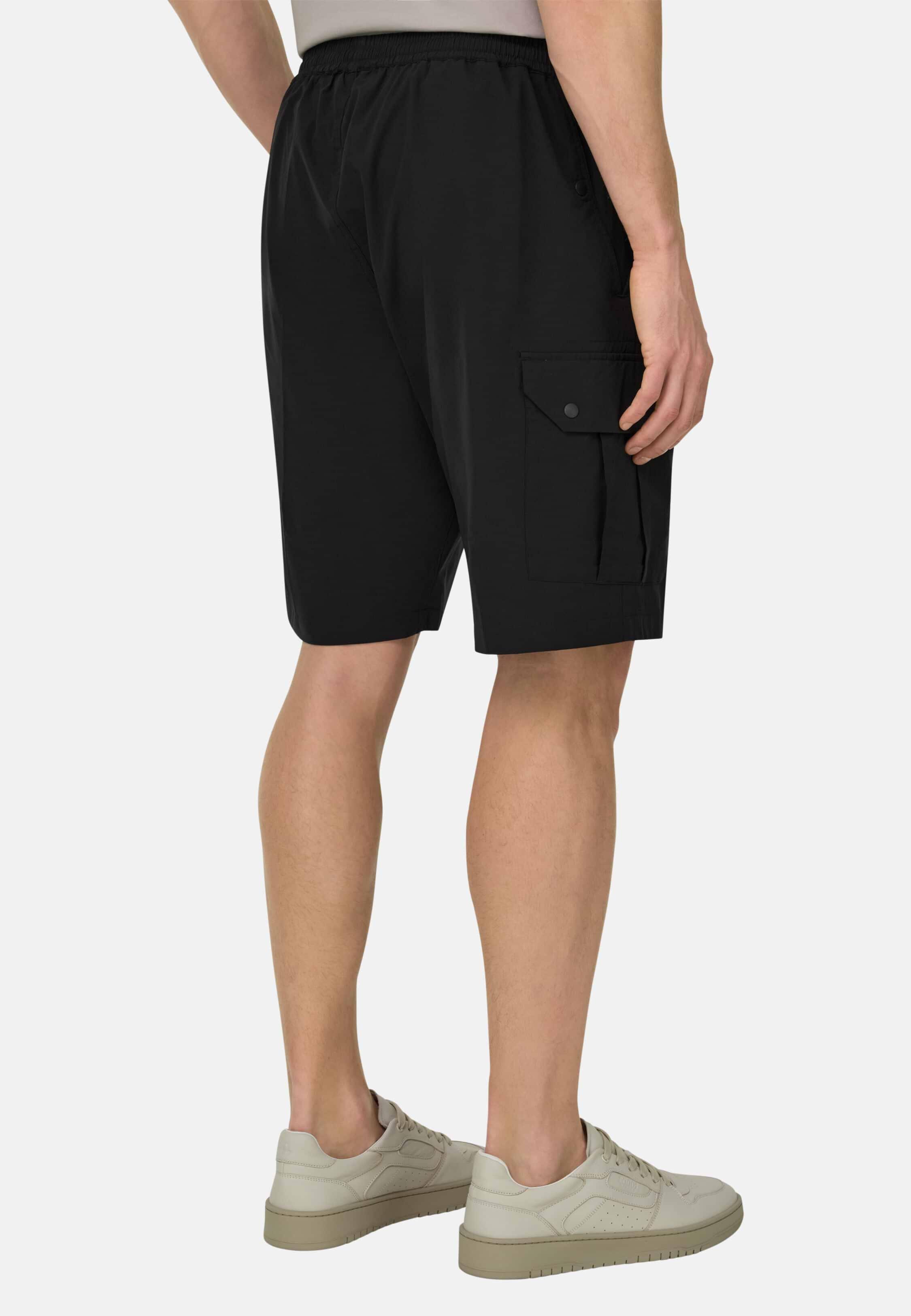 Nylon Bermuda Shorts Black, 3901_BLAC, medium