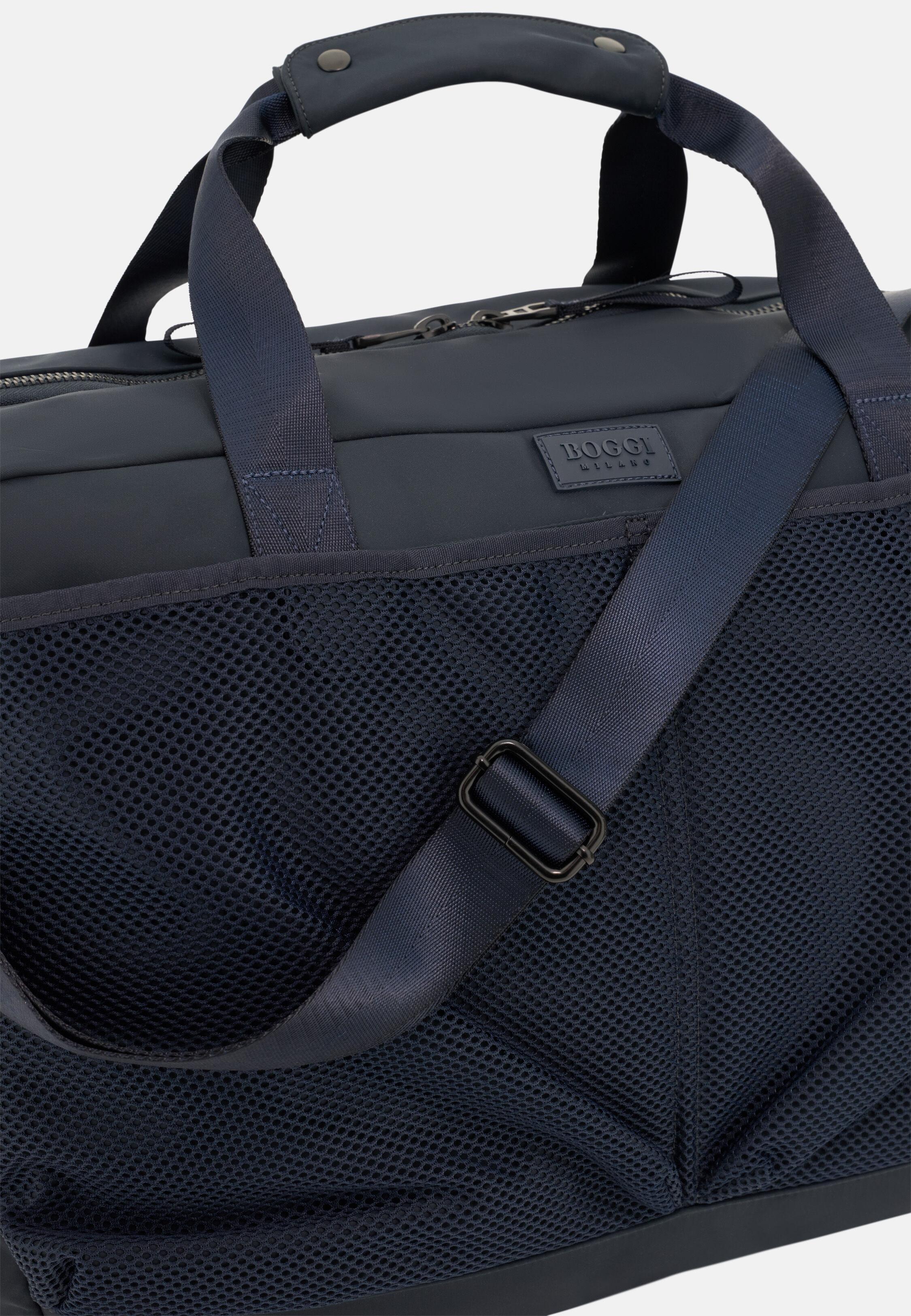 3way Overnight Bag in Technical Fabric Navy blue, Navy blue, medium