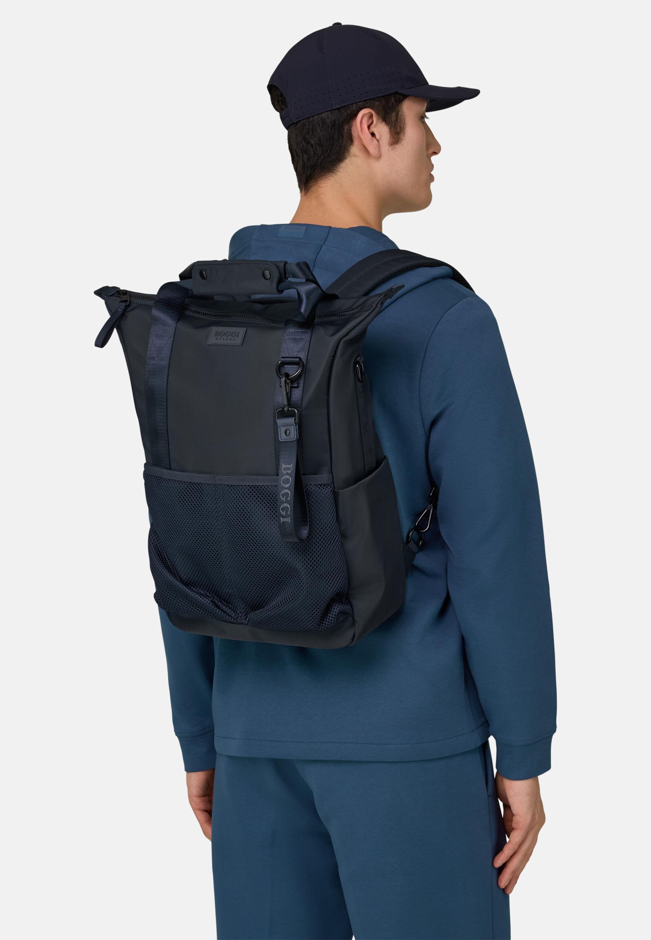 Technical Fabric 3way Bag Navy blue, Navy blue, large