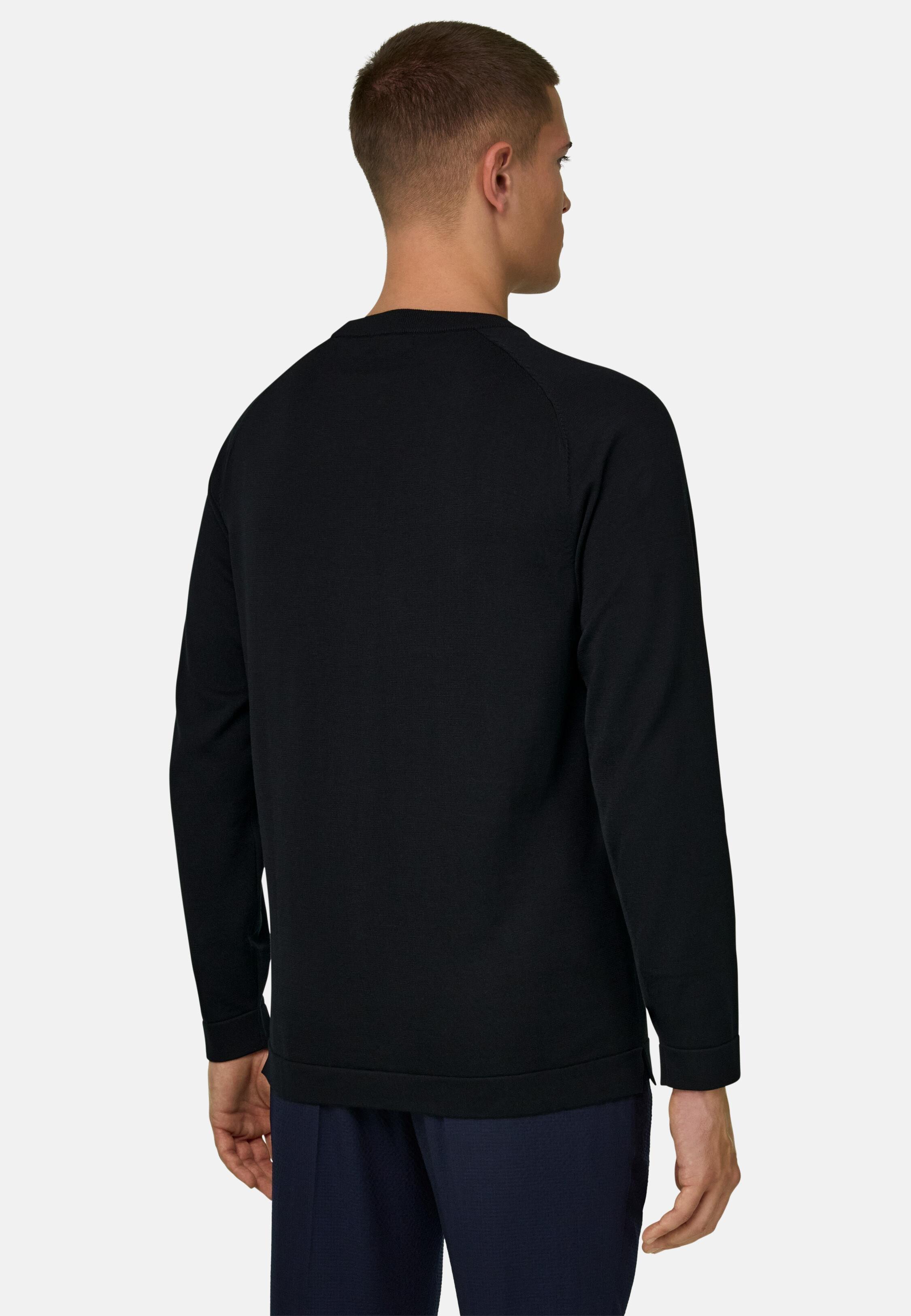 Crew Neck Jumper Black, 3901_BLAC, medium