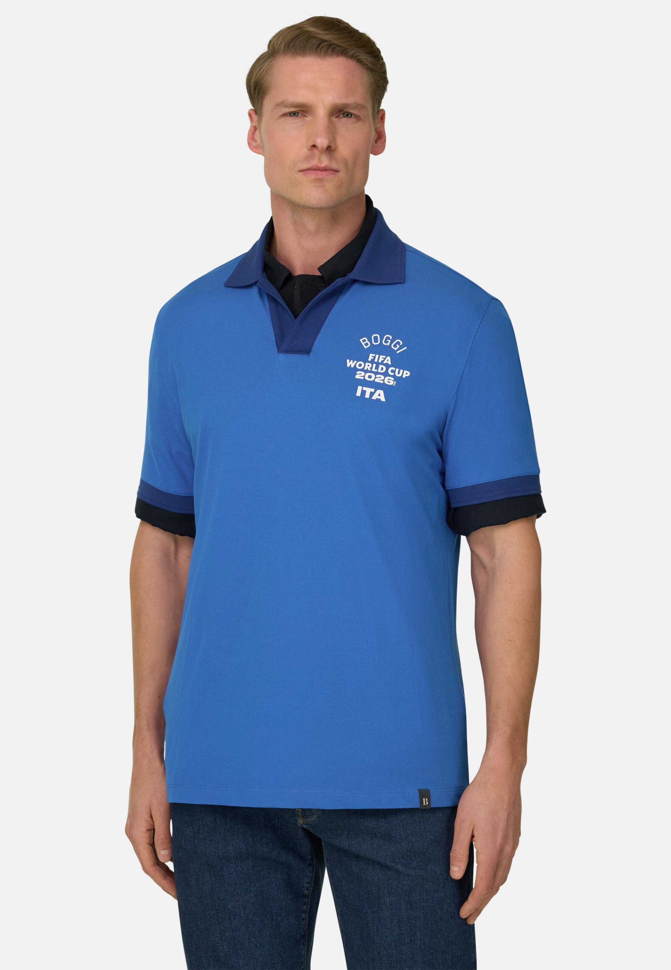 Fifa World Cup 2026 Winner Nations Polo In Cool Jade Pique Blue, Bluette, medium