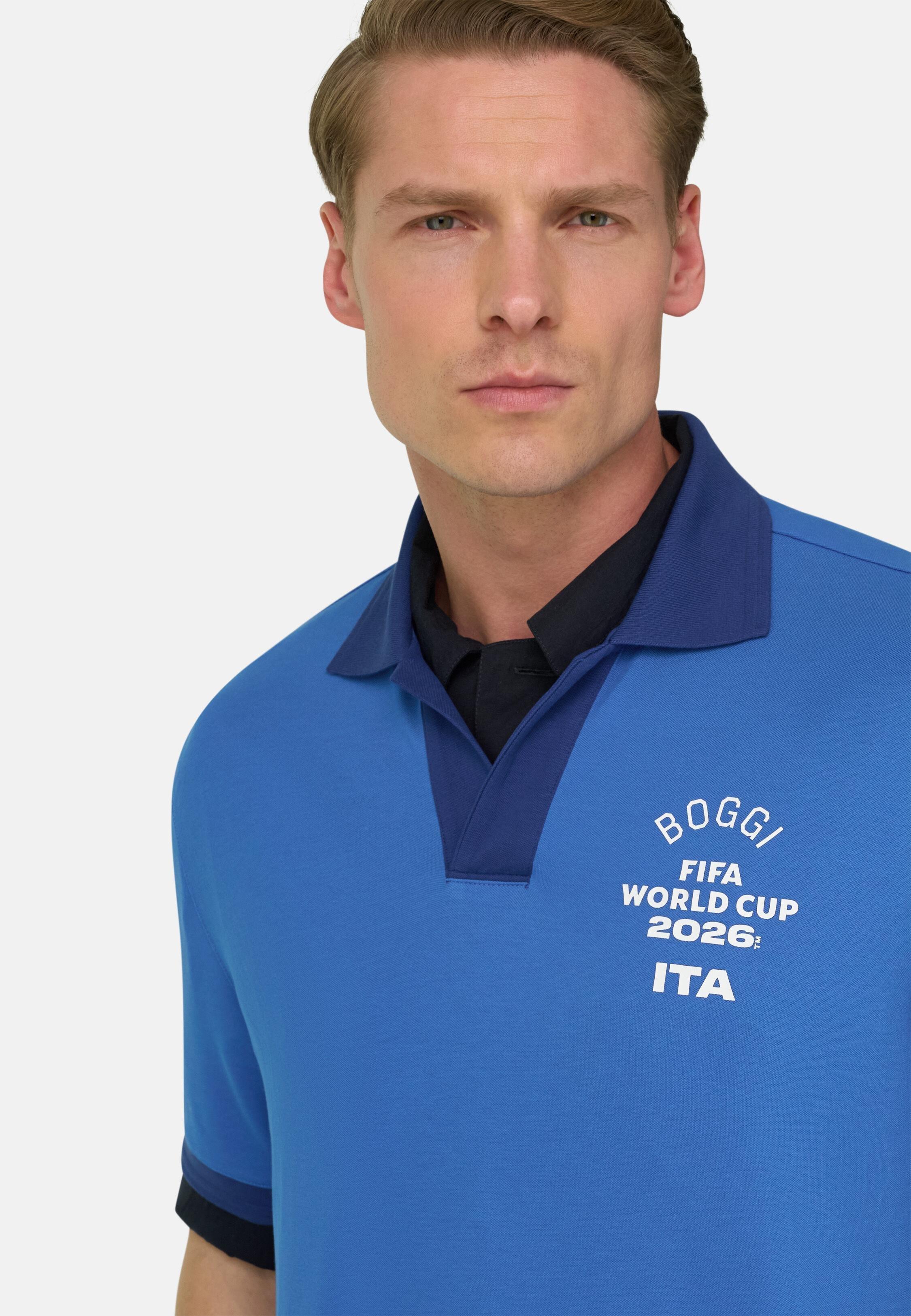Fifa World Cup 2026 Winner Nations Polo In Cool Jade Pique Blue, Bluette, medium