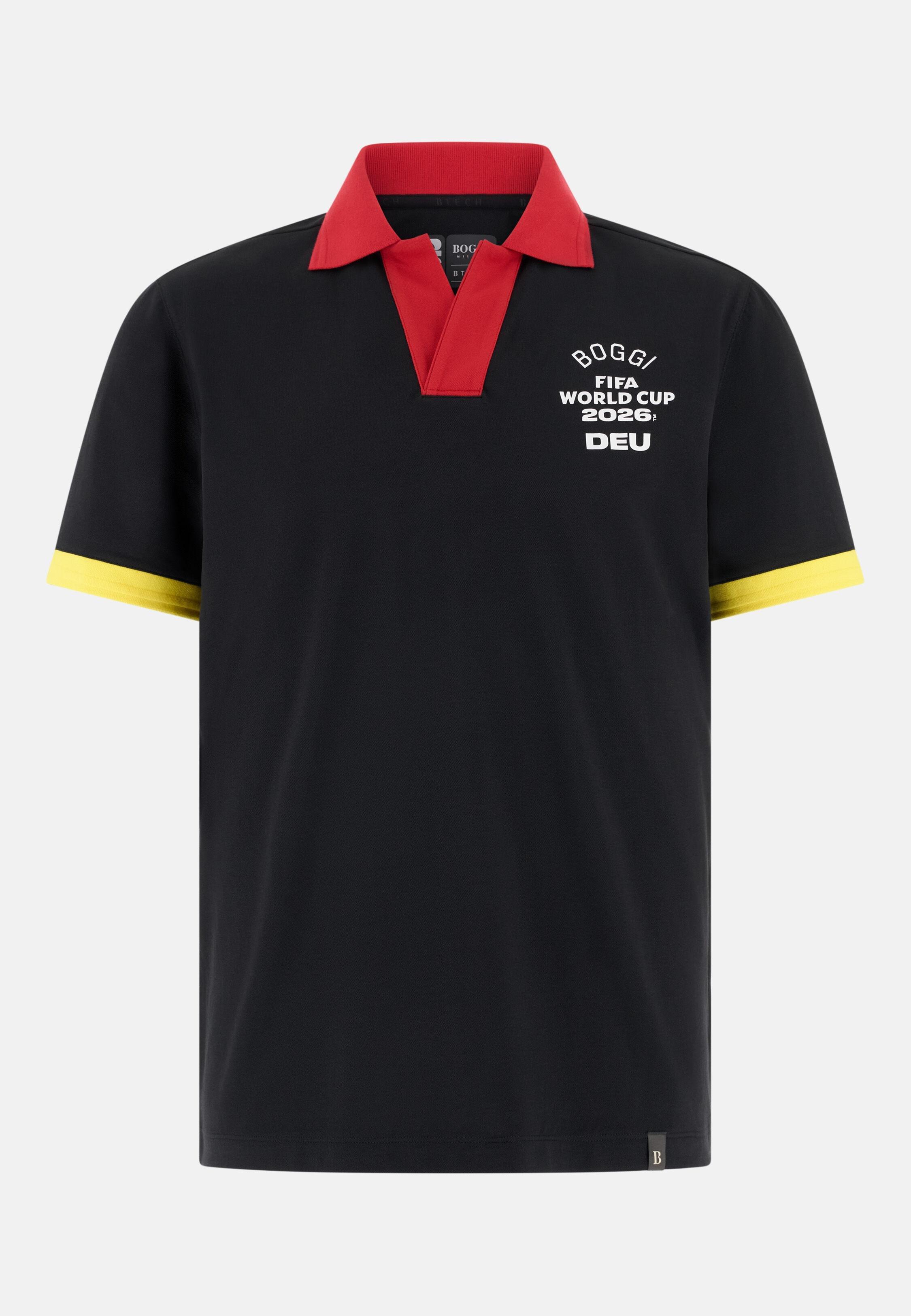 Fifa World Cup 2026 Winner Nations Polo In Cool Jade Pique Black, Black, medium