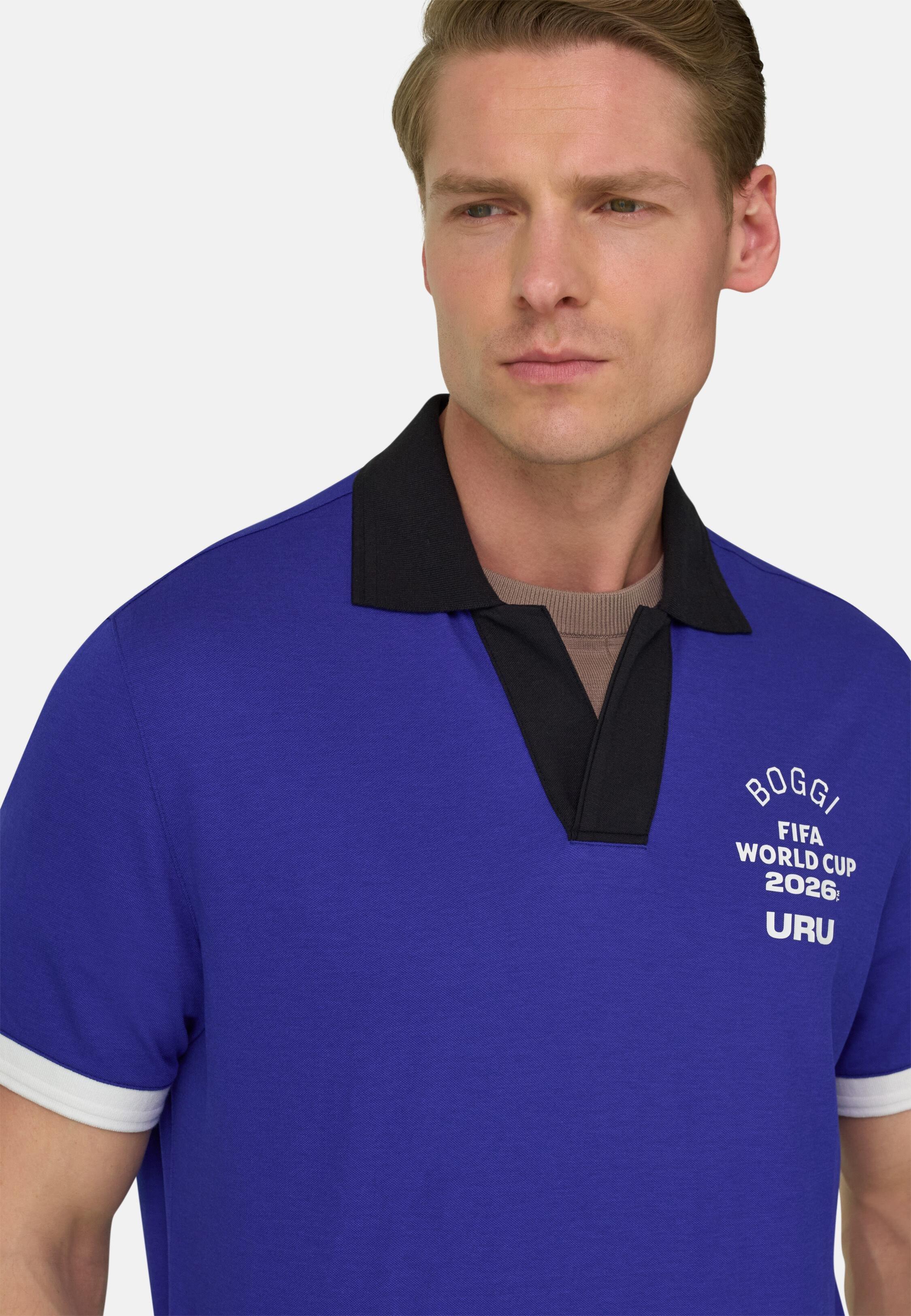 Fifa World Cup 2026 Winner Nations Polo In Cool Jade Pique Blue, Blue, medium