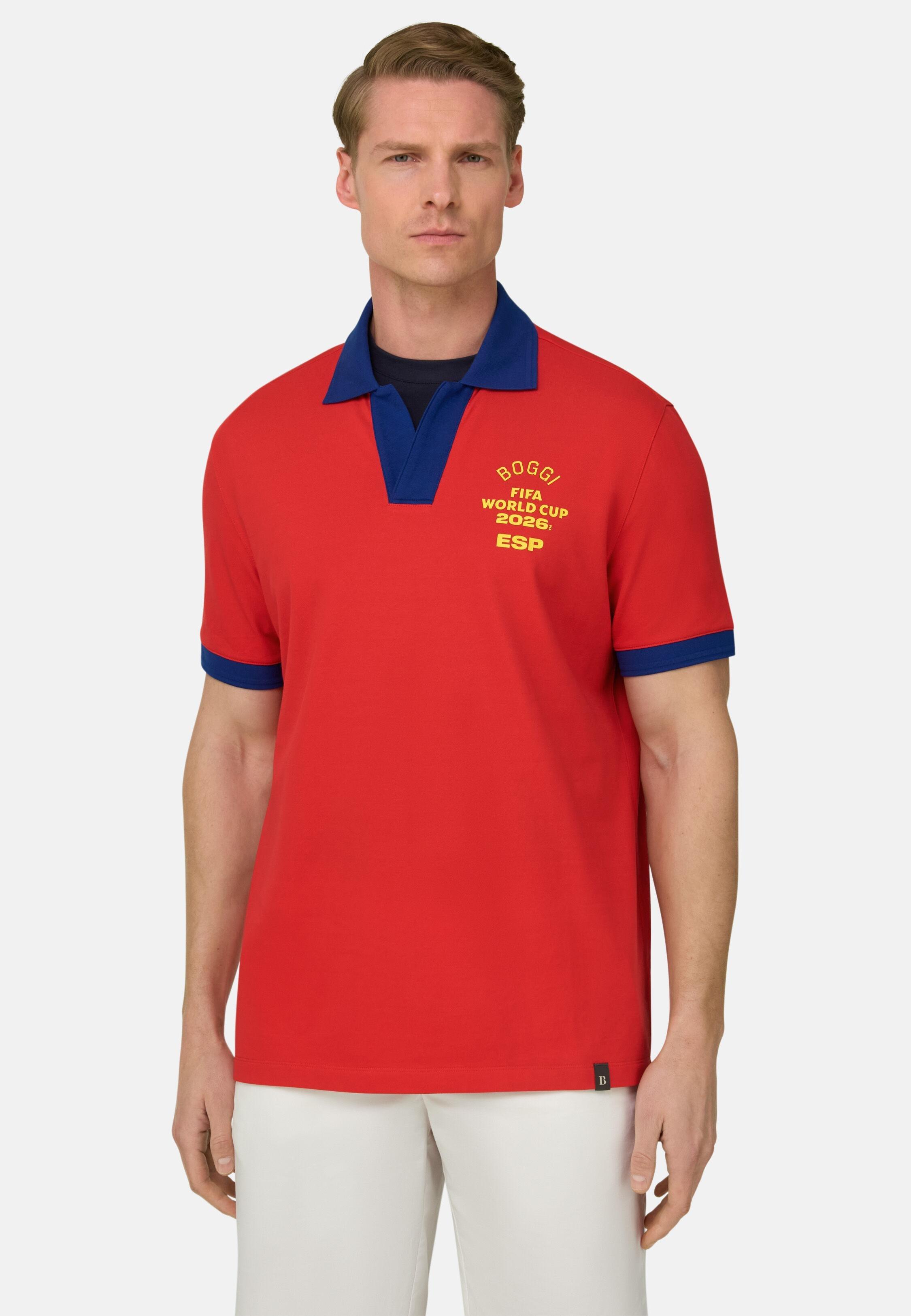 Fifa World Cup 2026 Winner Nations Polo In Cool Jade Pique Red, Red, medium
