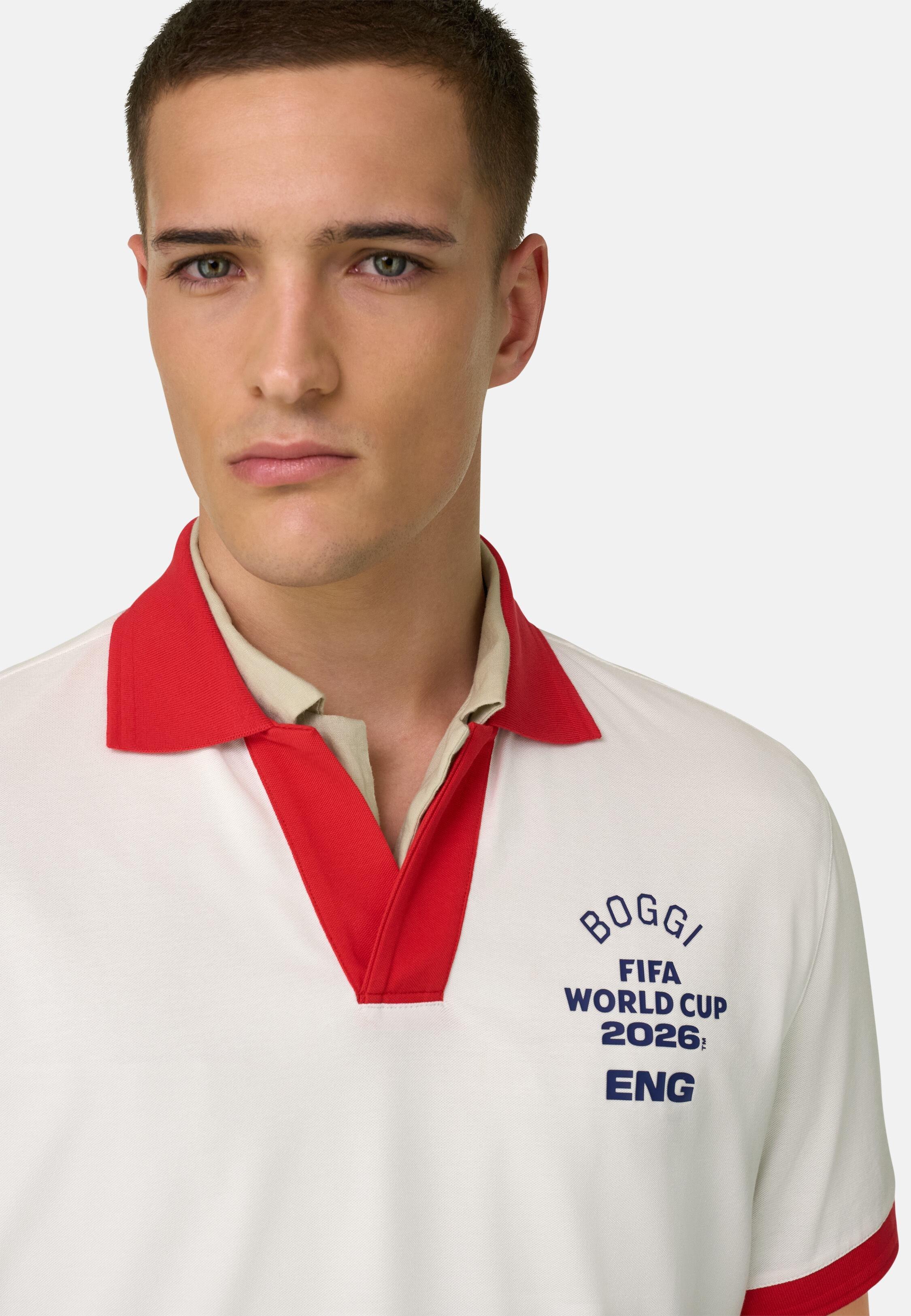 Fifa World Cup 2026 Winner Nations Polo In Cool Jade Pique White, White, medium