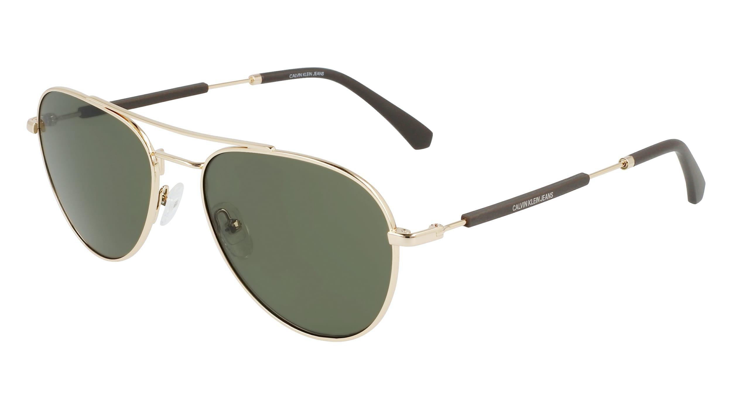 Calvin Klein Unisex Shiny Gold Sunglasses, CKJ20109S-717 , , large image number 1