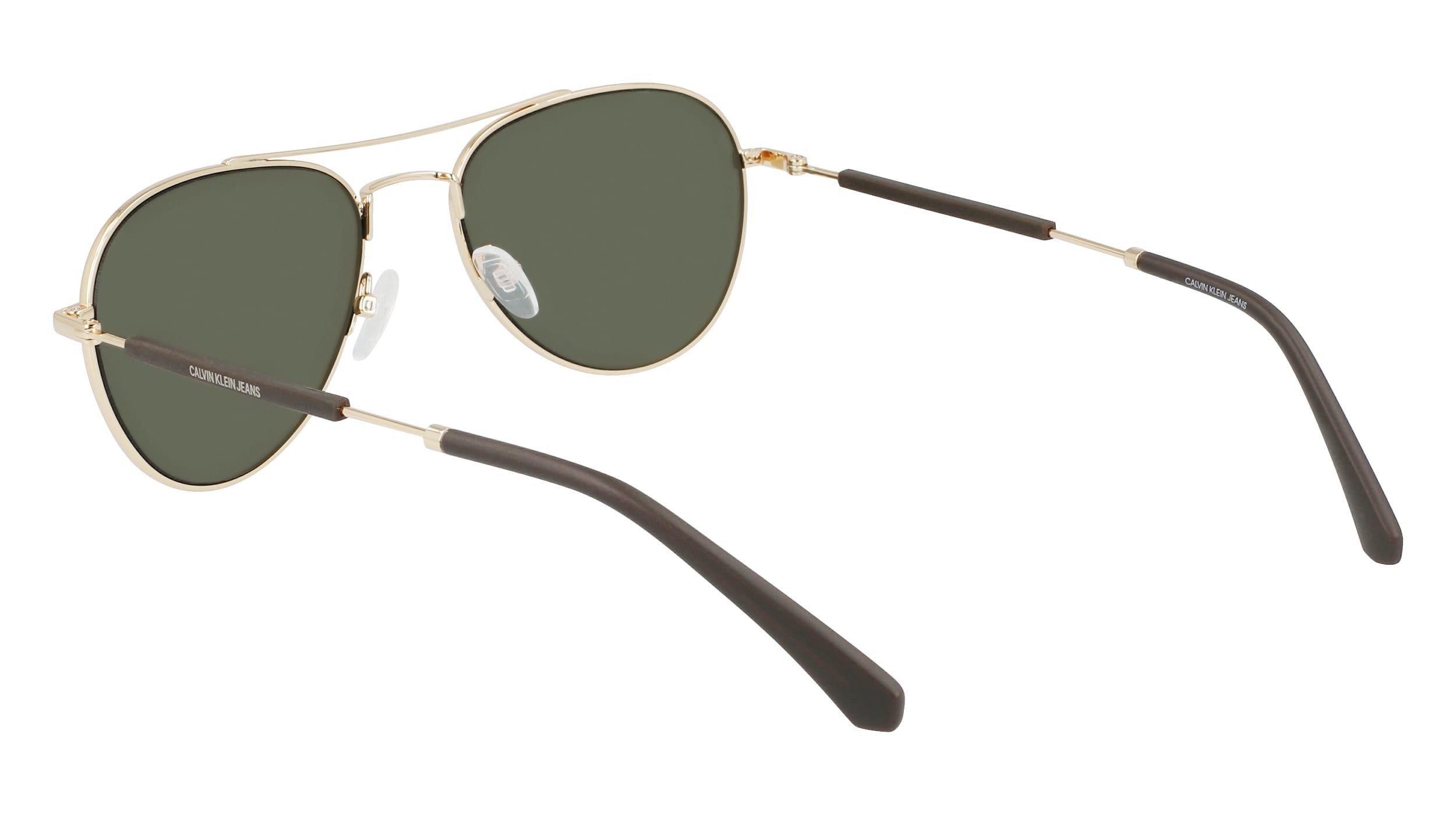 Calvin Klein Unisex Shiny Gold Sunglasses, CKJ20109S-717 , , large image number 4