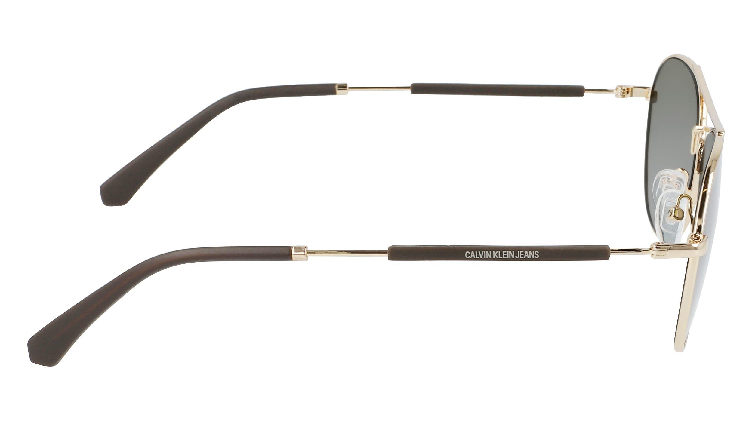 Calvin Klein Unisex Shiny Gold Sunglasses, CKJ20109S-717 , , large image number 7