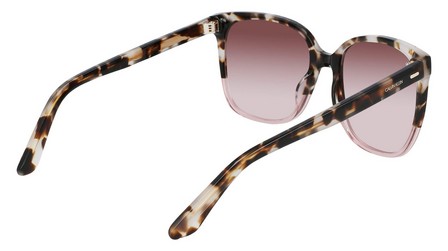 Calvin Klein - Calvin Klein Women Ivory Tortoise Modified Rectangle Sunglasses - Ck21707S
