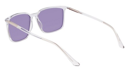 Calvin Klein - Calvin Klein Men Crystal Smoke Modified Rectangle Sunglasses - Ck22522S