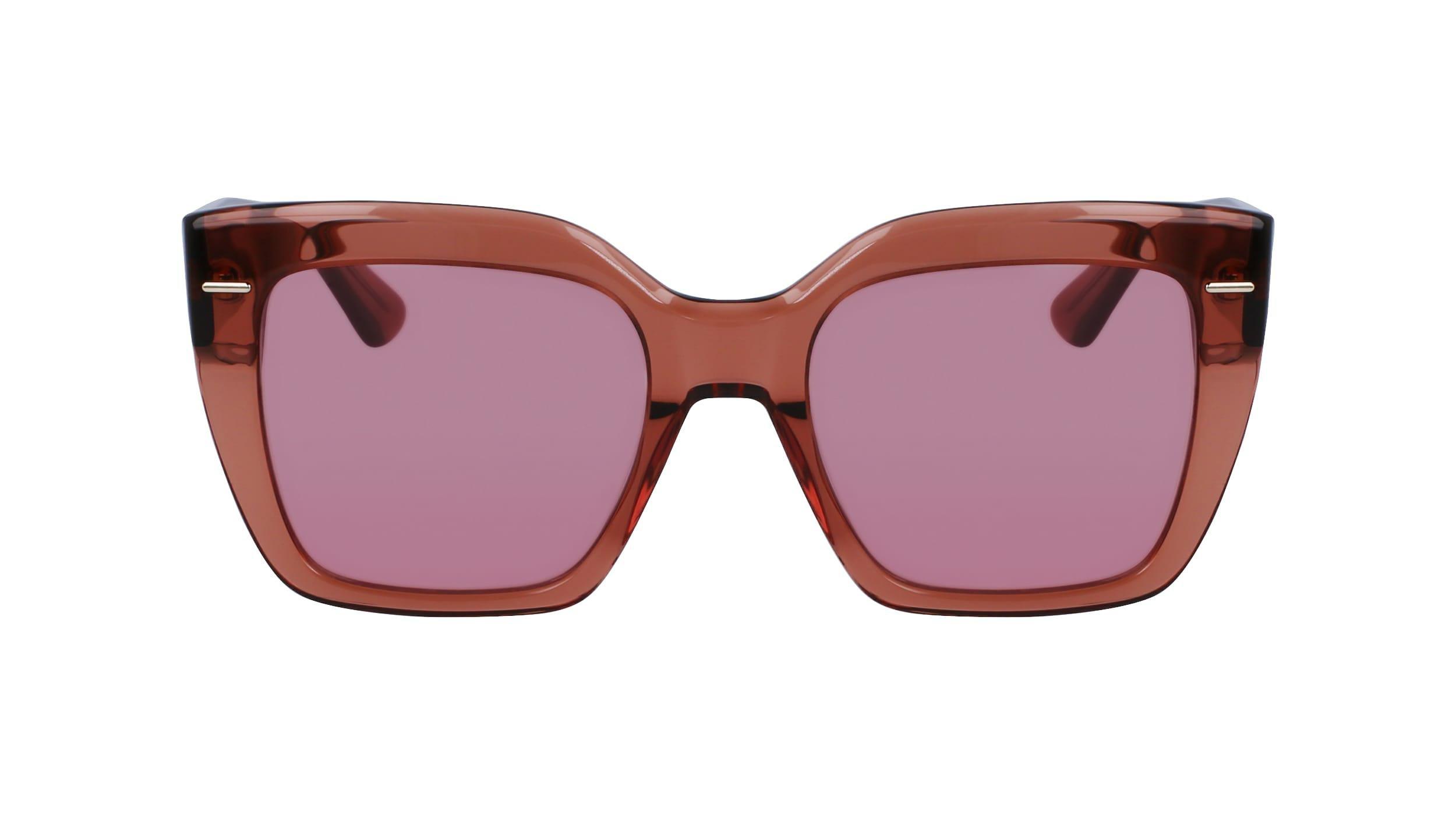 Calvin Klein - Calvin Klein Women Brown Modified Rectangle Sunglasses - Ck23508S