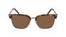 SALVATORE FERRAGAMO - Ferragamo Men Light Ruthenium Modified Rectangle Sunglasses - Sf227S