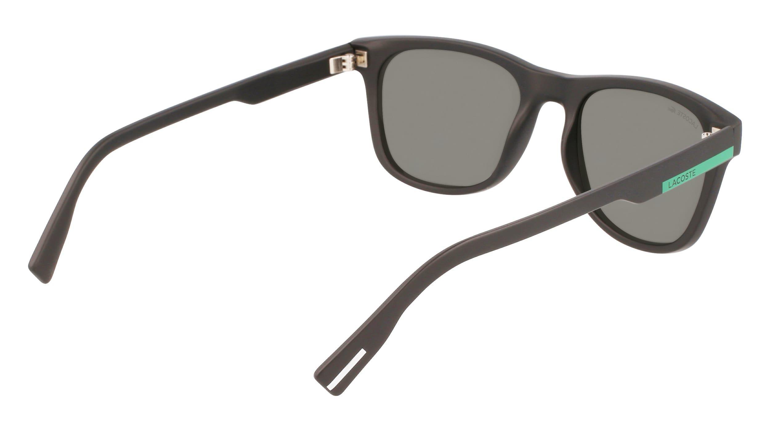 Lacoste Unisex Matte Black Modified Rectangle Sunglasses - L969S, , large image number 6