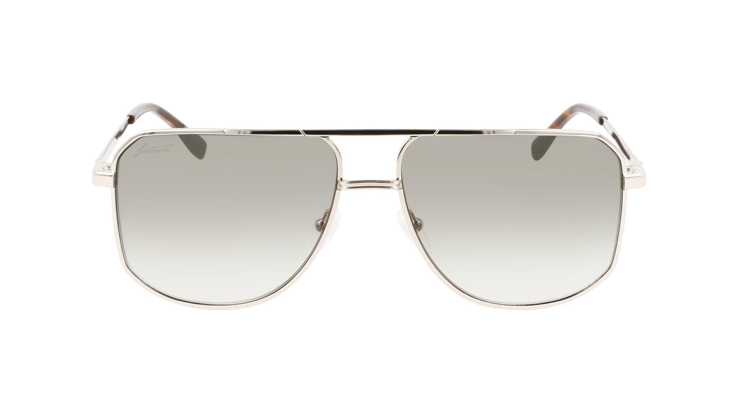 LACOSTE - Lacoste Unisex Silver Modified Rectangle Sunglasses - L249Se