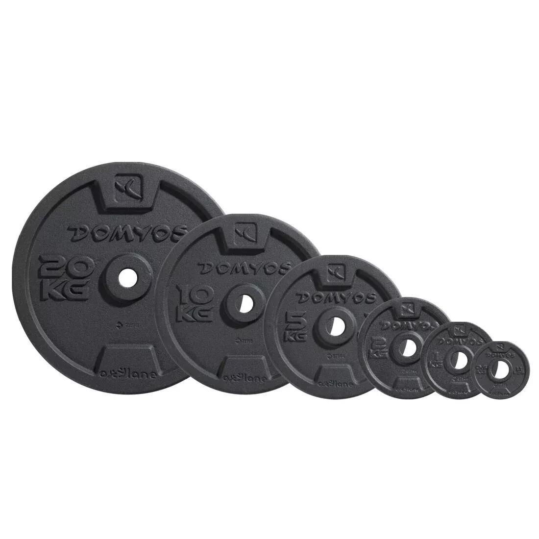 Cast Iron Weight Training Disc Weight, Black, , large image number 0