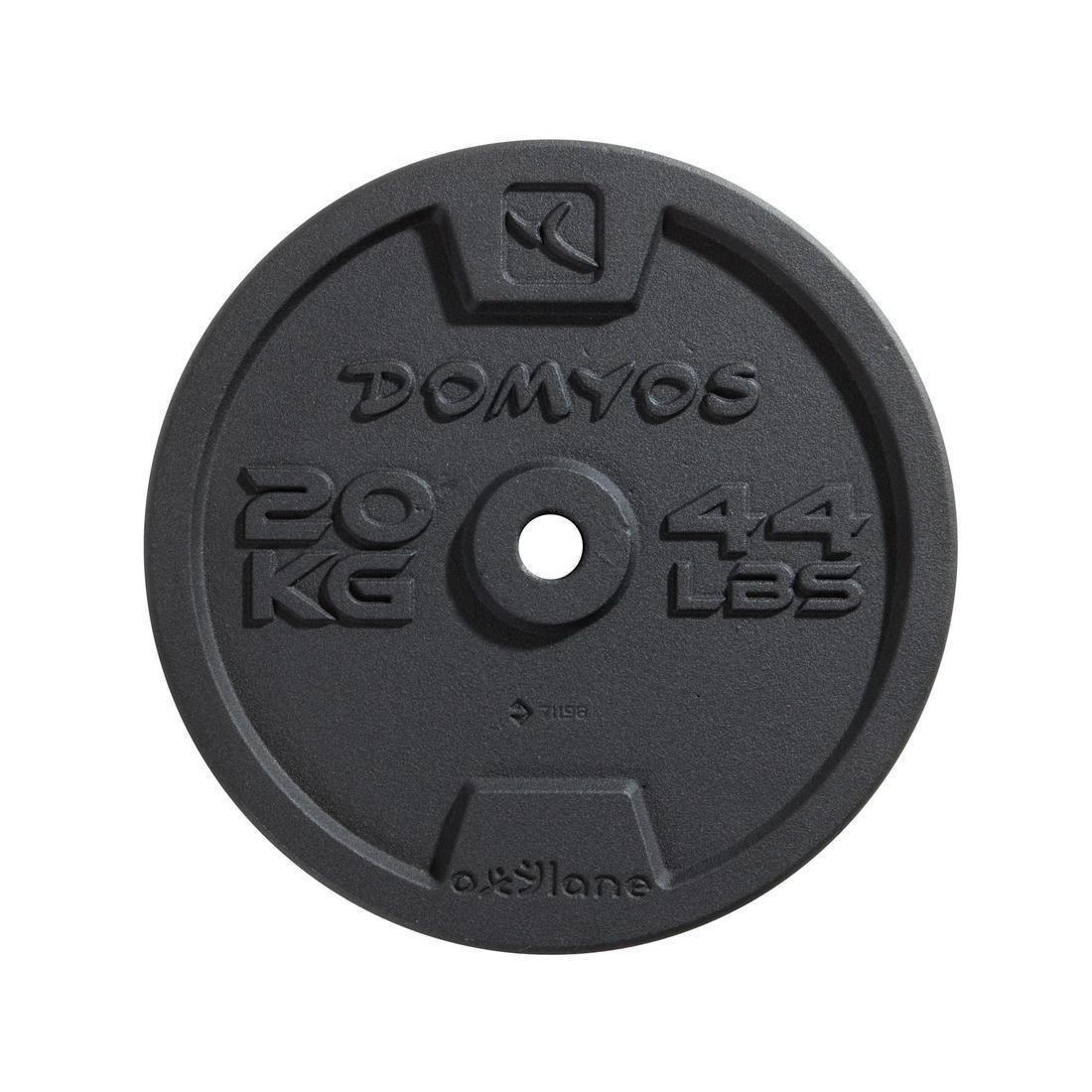 Cast Iron Weight Training Disc Weight, Black, , large image number 1