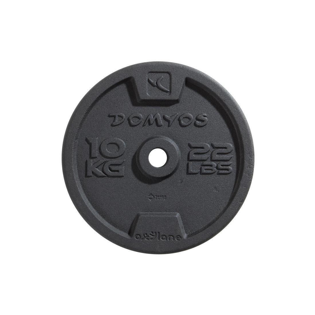 Cast Iron Weight Training Disc Weight, Black, , large image number 2