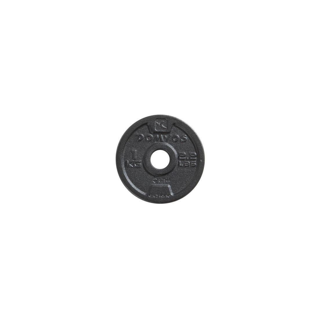 Cast Iron Weight Training Disc Weight, Black, No Color, large image number 5