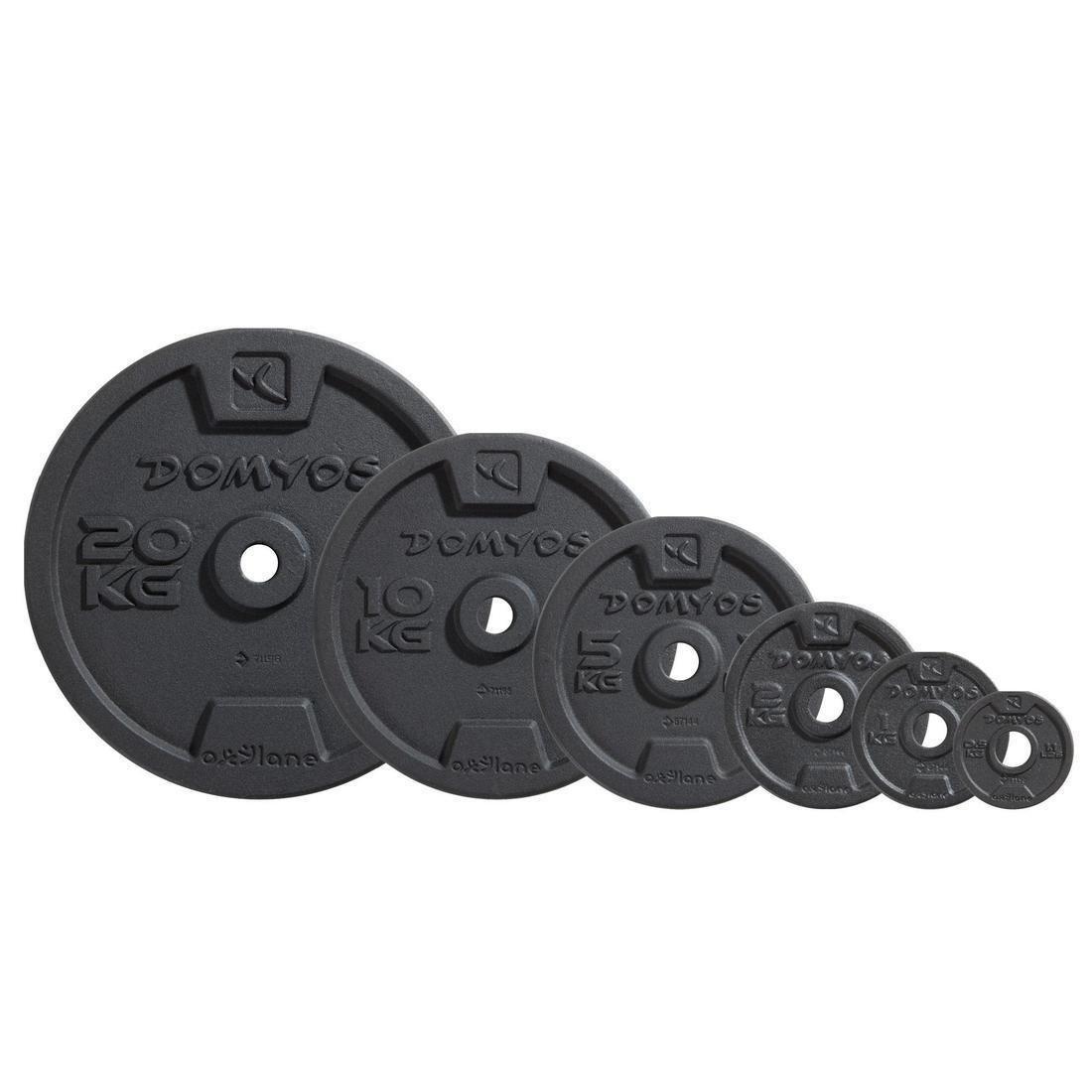 Cast Iron Weight Training Disc Weight, Black, , large image number 7