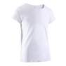 5-6Y  Girls' Short-Sleeved Gym T-Shirt, Snow White