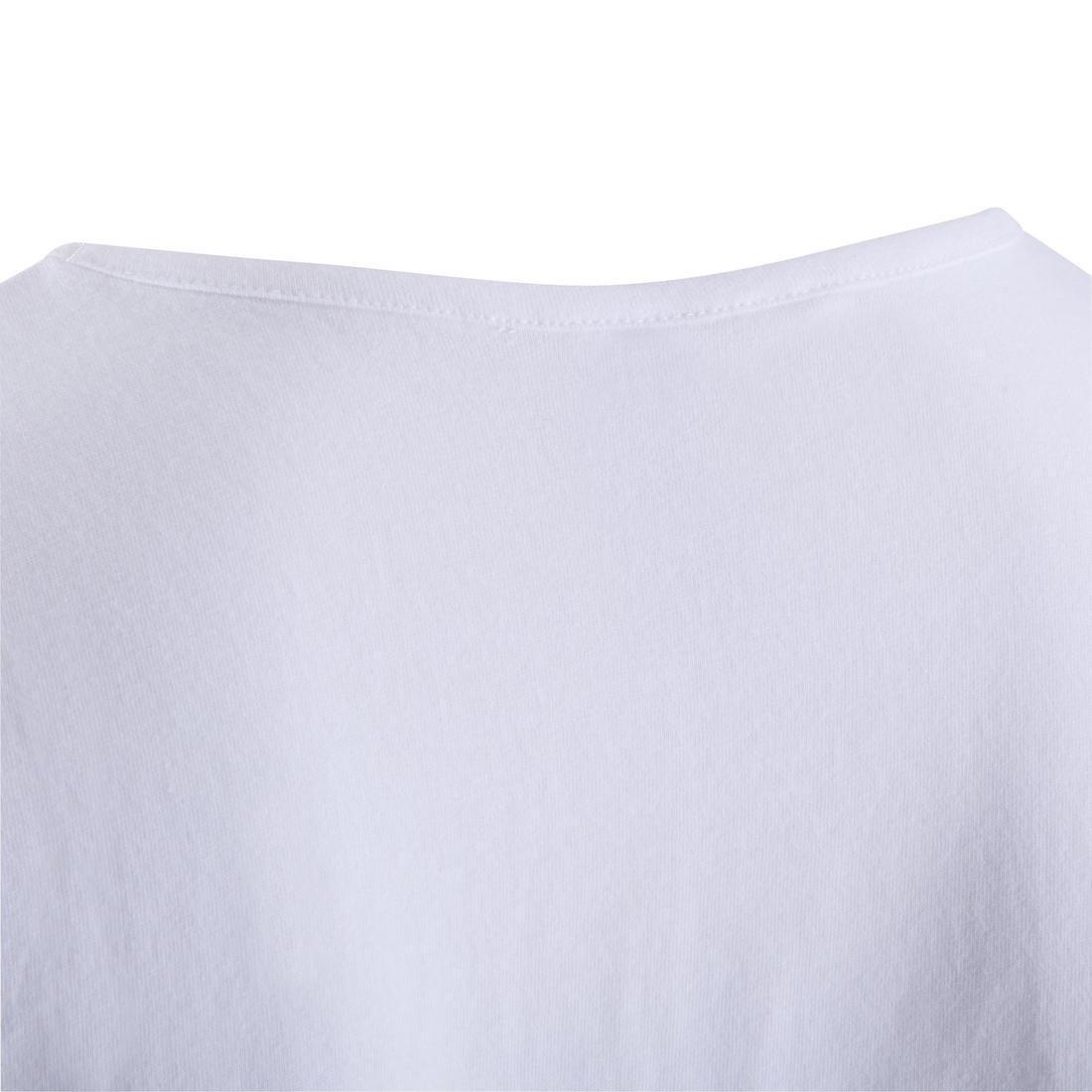 Girls Short-Sleeved Gym T-Shirt, White, No Color, large image number 11