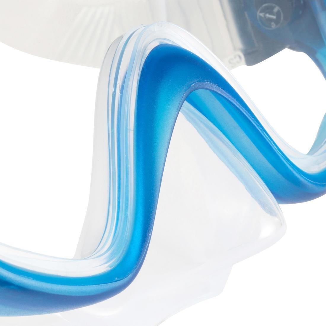 100 Adult Diving or Snorkelling Mask - Blue Title, No Color, large image number 9