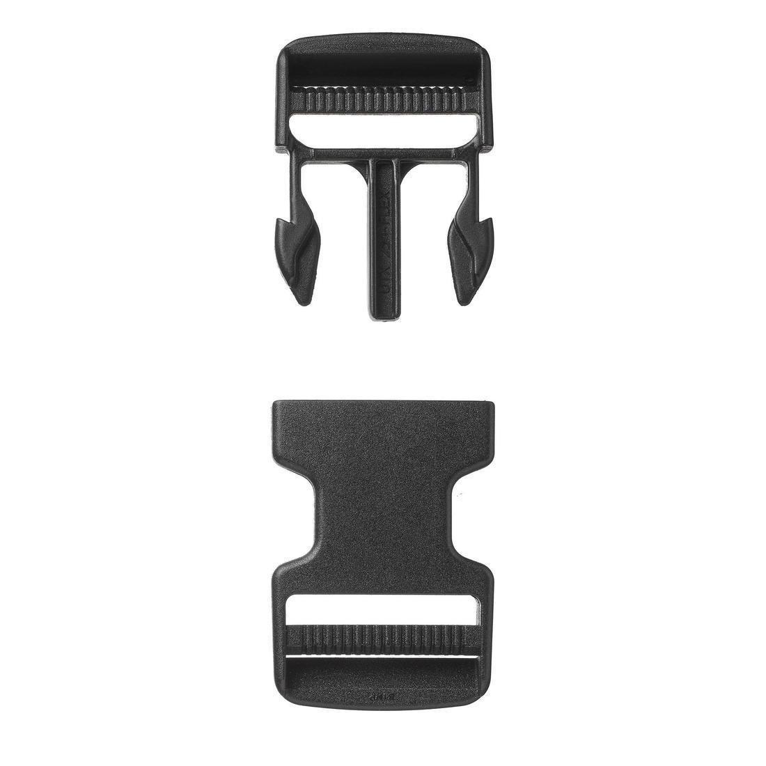 Quick-Release Buckle for Backpack Belts 38mm, Black, No Color, large image number 2