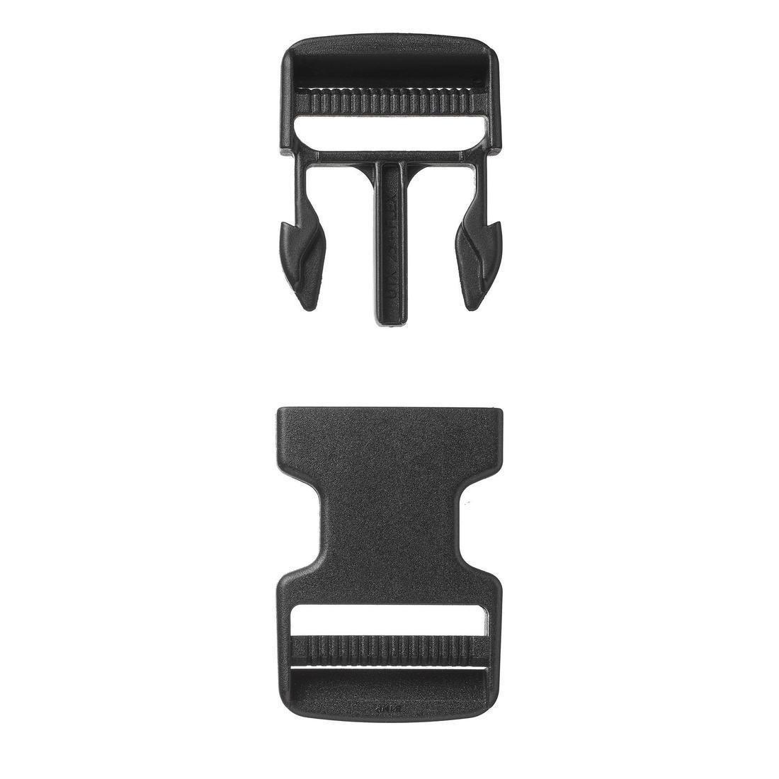 FORCLAZ - Quick-Release Buckle for Backpack Belts 38mm, Black