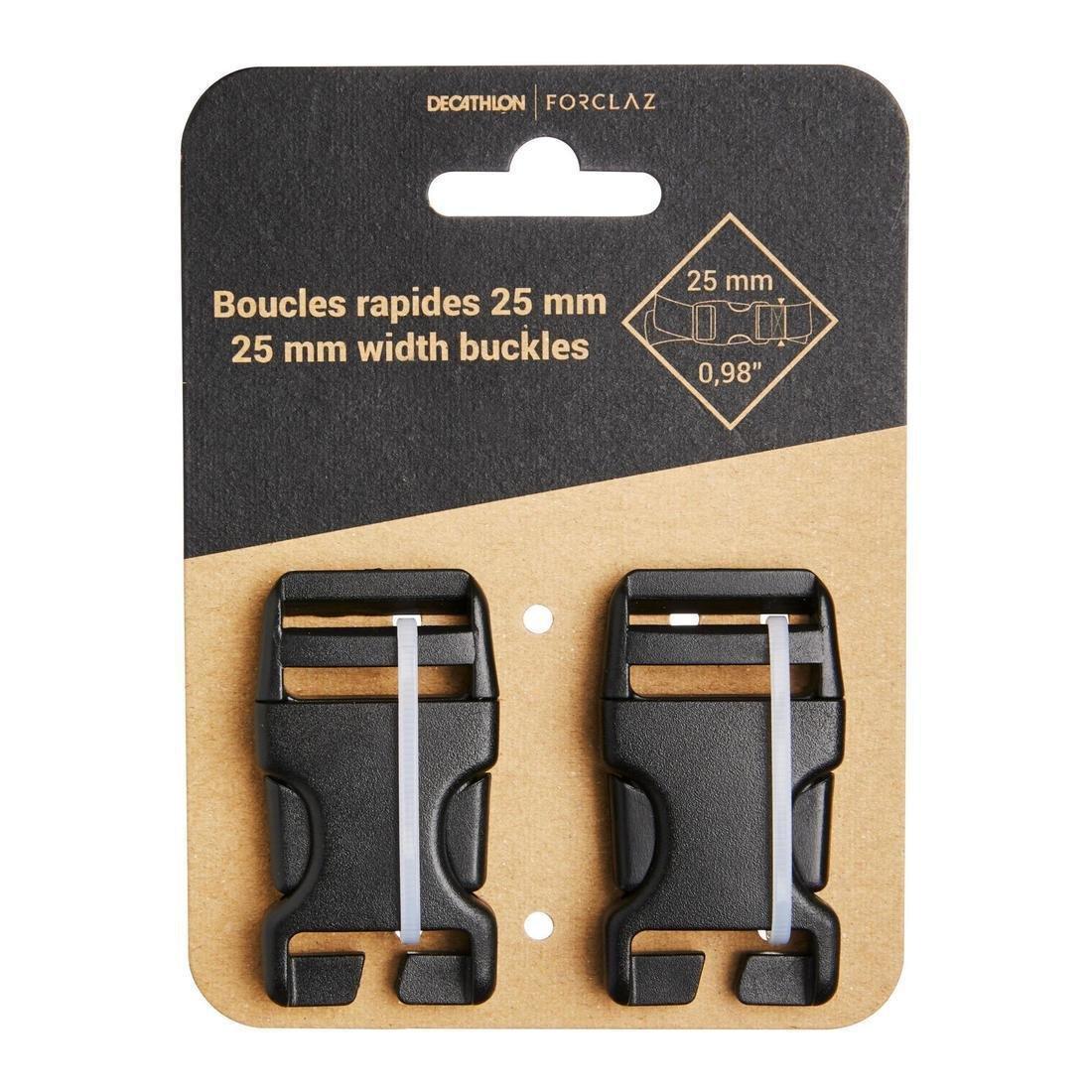 0-98IN Set of 2 Backpack Quick-Release Buckles, No Color, large image number 0