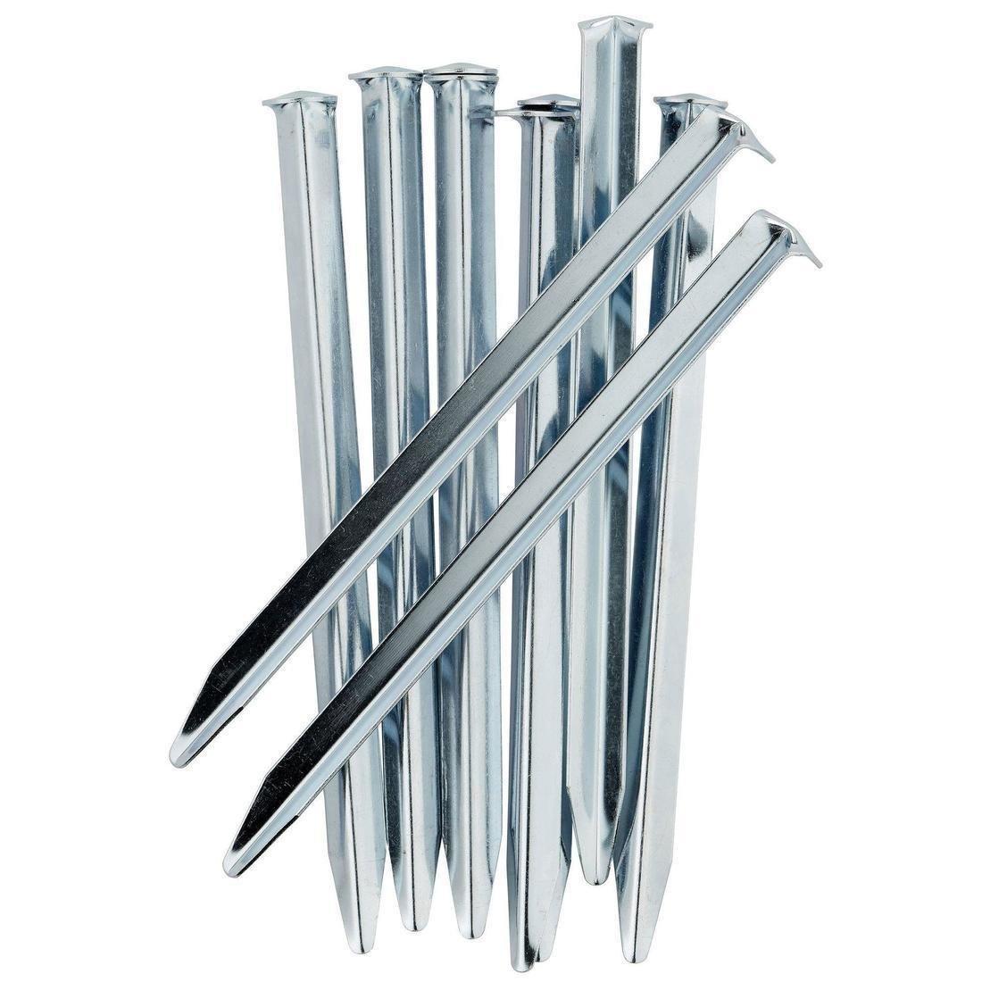 Pack of 10 Angle Pegs, Steel Grey, No Color, large image number 1