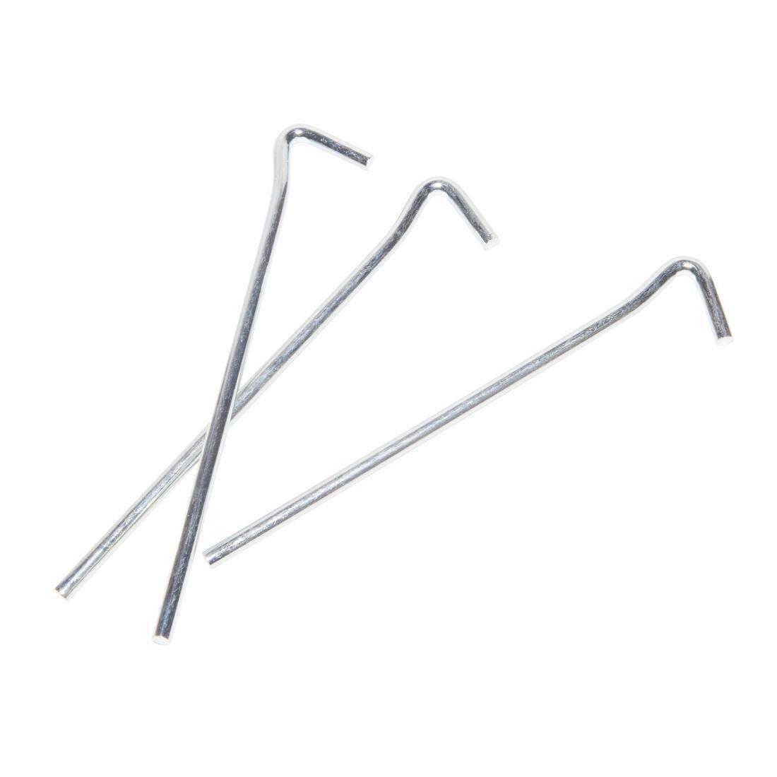 QUECHUA - Pack of 10 Steel Tent Pegs