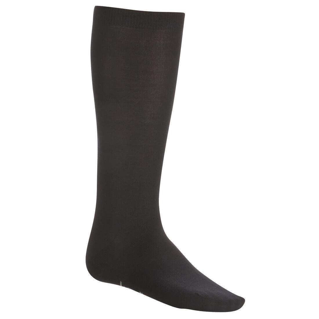 EU 43-46  Adult Silk Ski Liner Socks, Black, , large image number 0