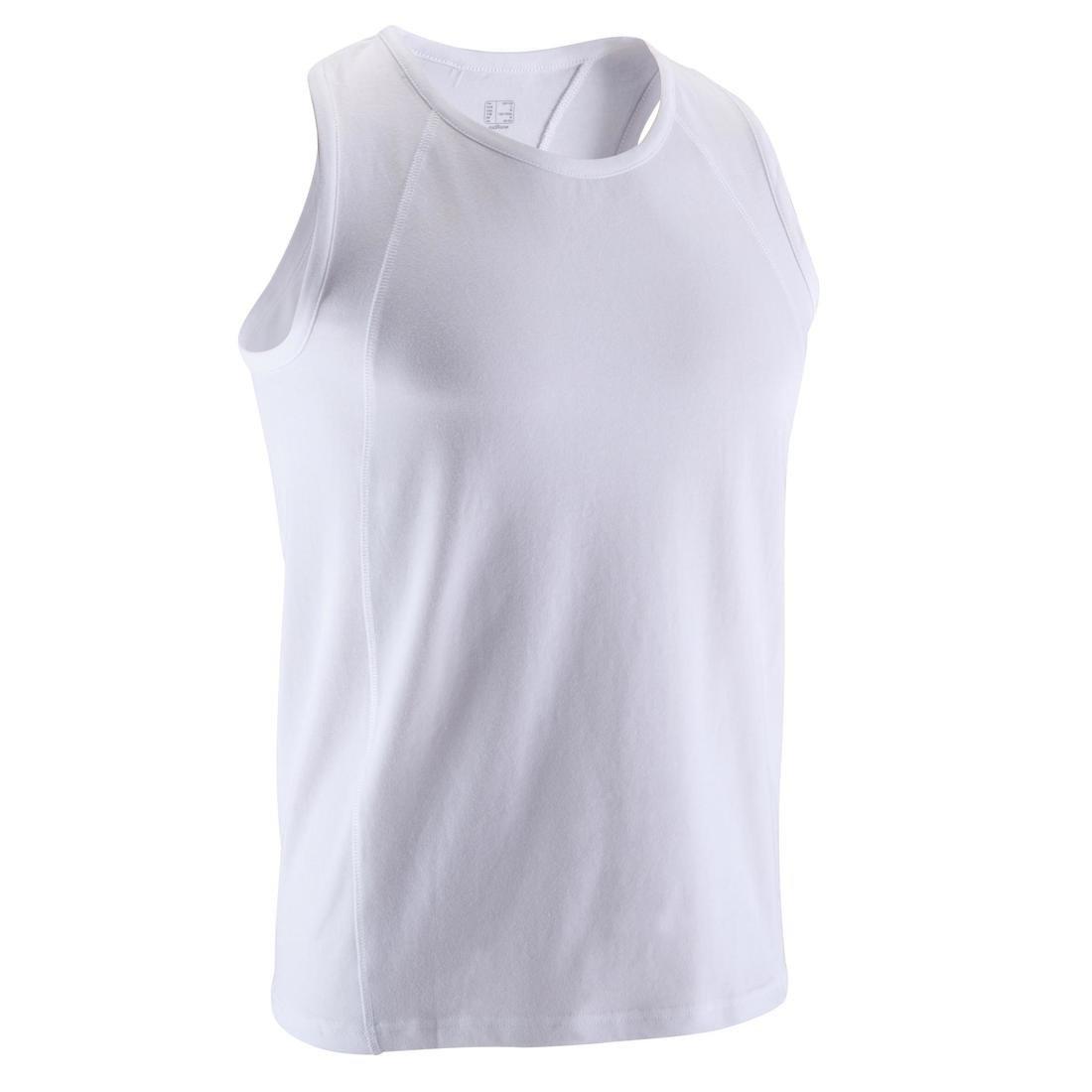 2XL  Dry Skin Bodybuilding Tank Top - White, No Color, large image number 0