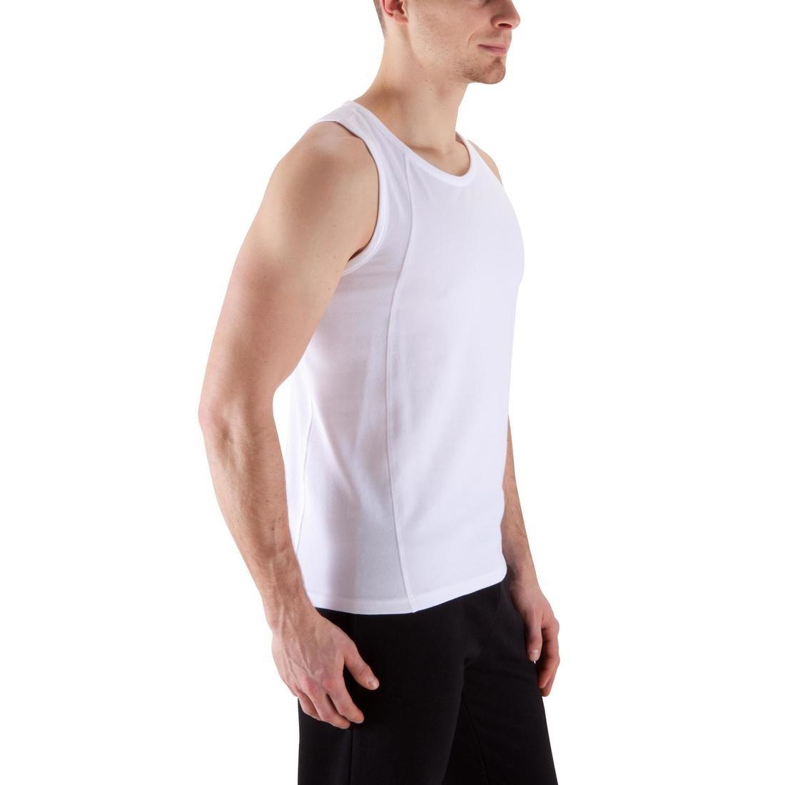 2XL  Dry Skin Bodybuilding Tank Top - White, No Color, large image number 2