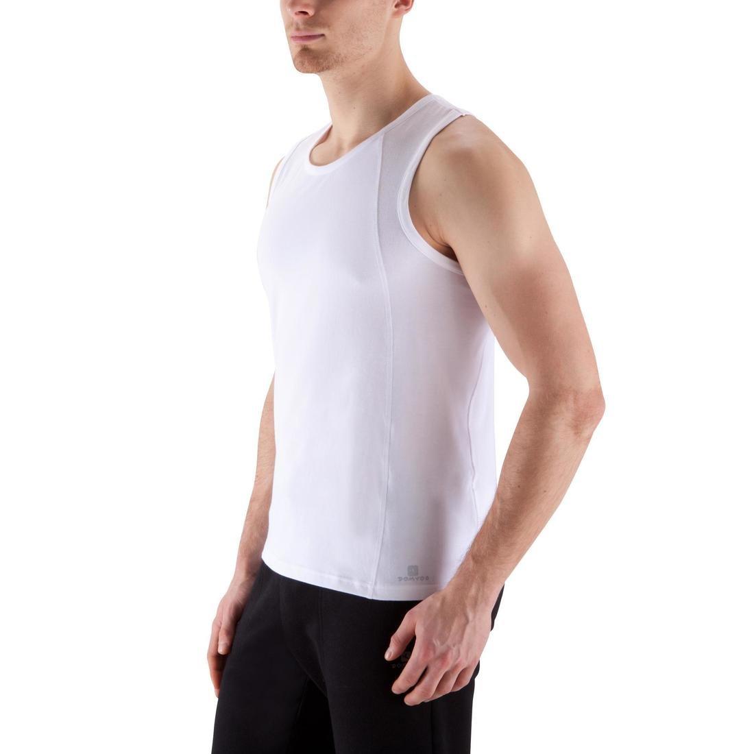 2XL  Dry Skin Bodybuilding Tank Top - White, No Color, large image number 4
