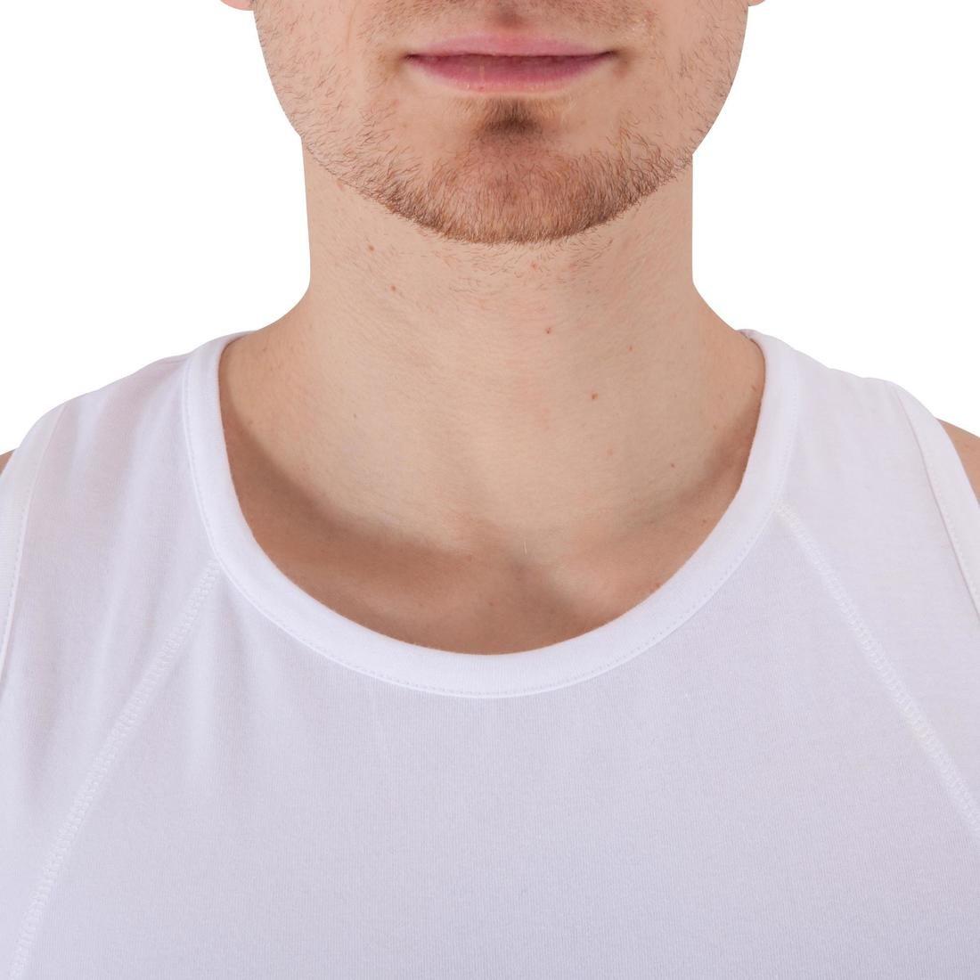 2XL  Dry Skin Bodybuilding Tank Top - White, No Color, large image number 5