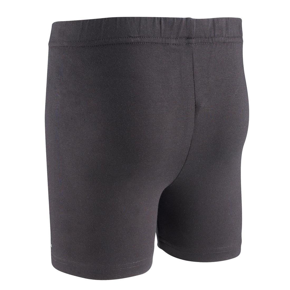 100 Girls' Gym Shorts, Black, No Color, large image number 12