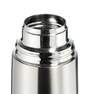 QUECHUA - Stainless steel isothermal Hiking bottle 1 litre metal, Dark Grey