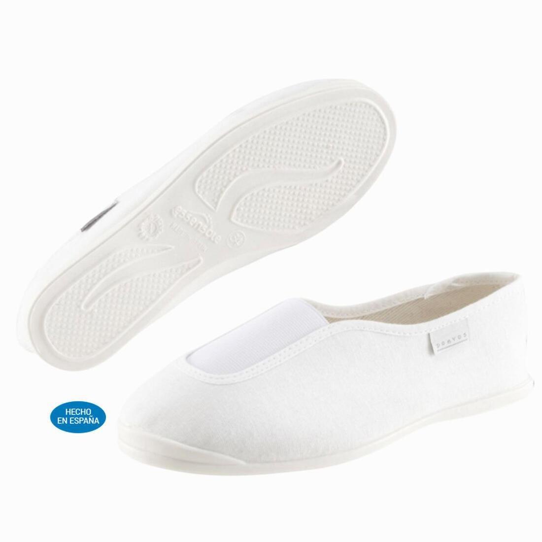 Unisex Kids Fabric Gym Shoes, White, No Color, large image number 11