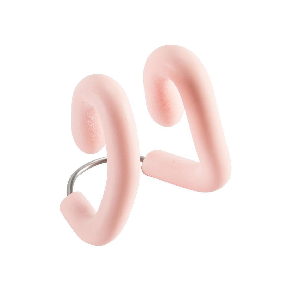 Swimming Adjustable Stainless Steel-Latex Nose Clip, Fluo Pale Peach, No Color, large image number 1
