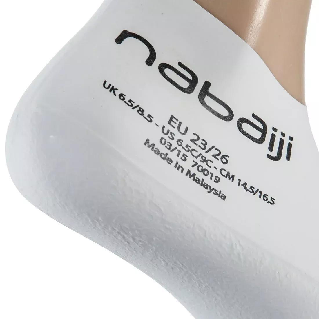 Unisex Silatex Swimming Socks, White, , large image number 4