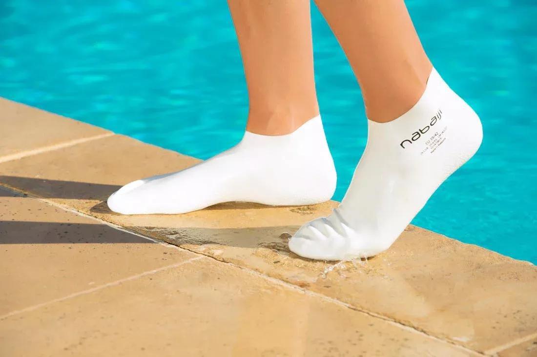 Unisex Silatex Swimming Socks, White, , large image number 5