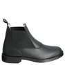 FOUGANZA - حذاء جلدي كلاسيكي للأطفال للفروسية، أسود، مقاس 39 أوروبي
