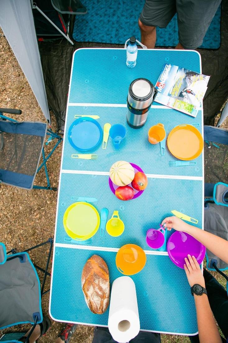 Unique Size  Non-scratch fork hiking utensils, Blue, , large image number 5