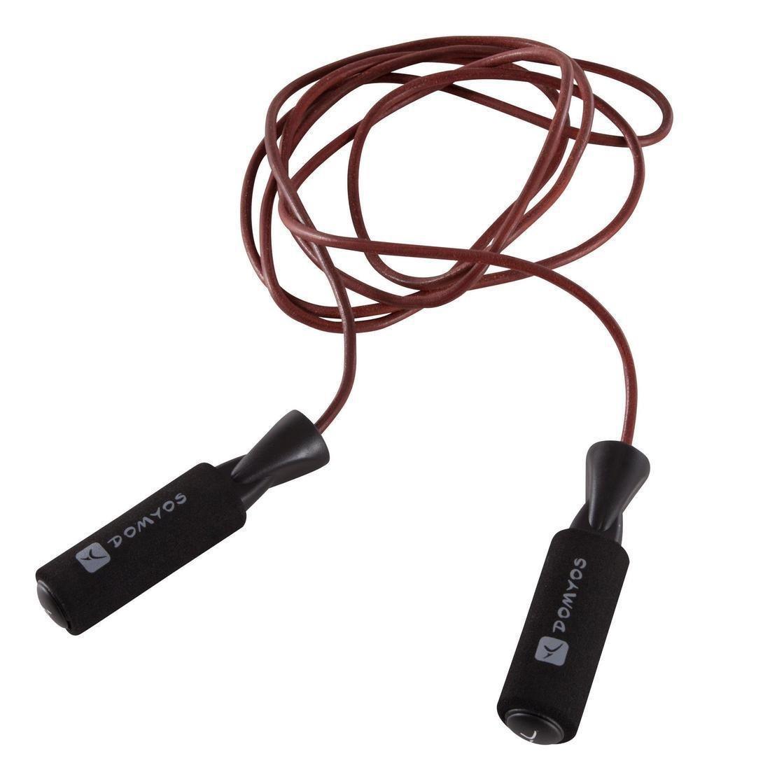 Leather Skipping Rope, Brown, No Color, large image number 0