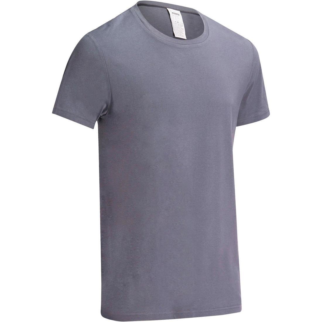 Fitness Pure Cotton T-Shirt Sportee, Graphite, No Color, large image number 7