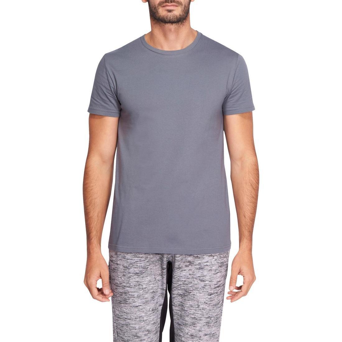 Fitness Pure Cotton T-Shirt Sportee, Graphite, No Color, large image number 8