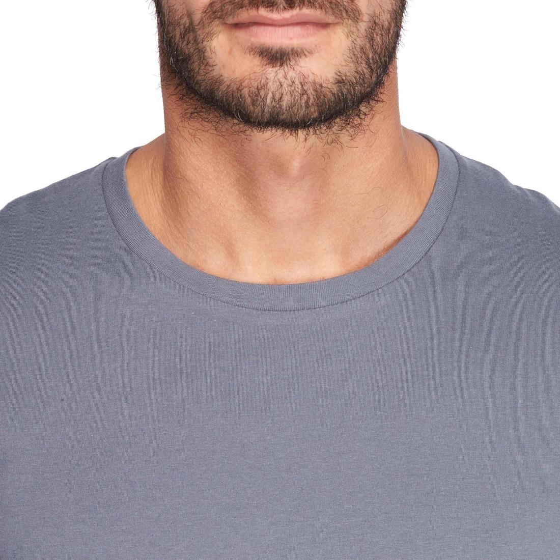 Fitness Pure Cotton T-Shirt Sportee, Graphite, No Color, large image number 13